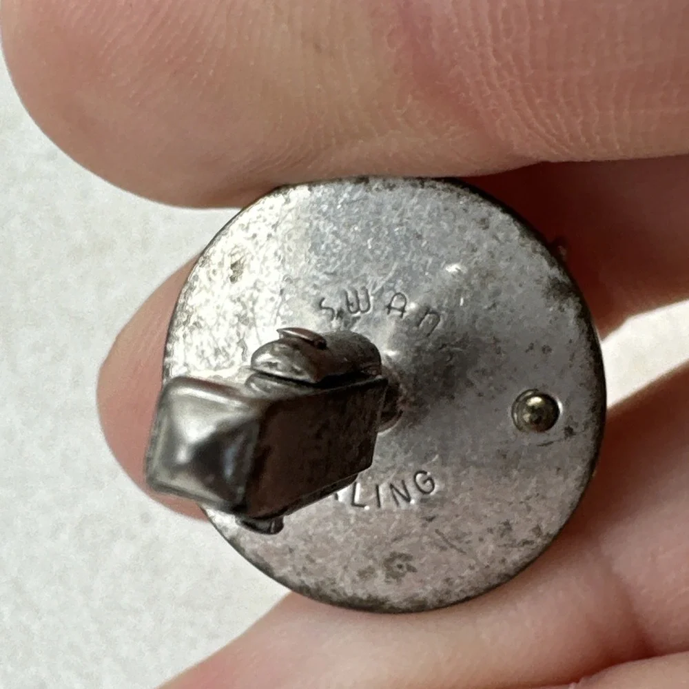 Vintage Horse Head Swank Sterling Cuff Links Western Stamped